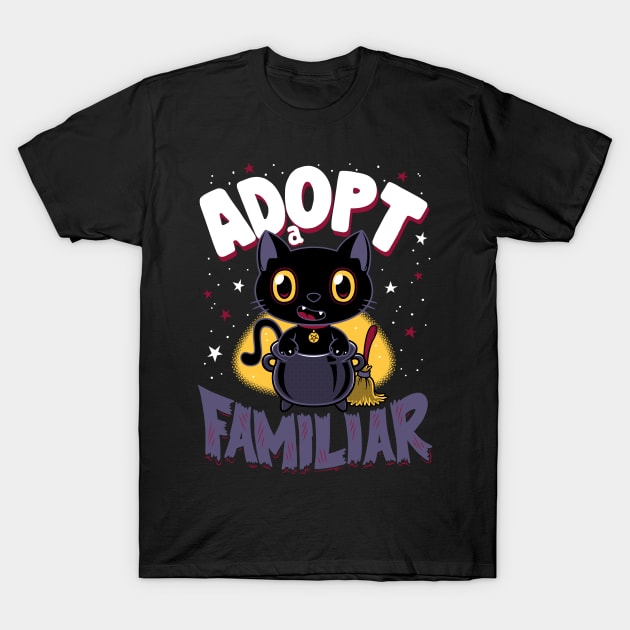 Adopt a Familiar - Creepy Cute Cartoon Witchcore - Kawaii T-Shirt by Nemons